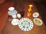 Souvenir plate and cup and saucer