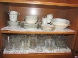 Clear glassware and dishes