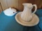 Pitcher and bowl/ soup tureen