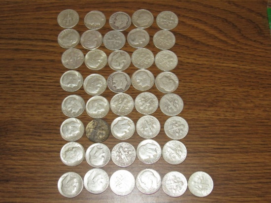 Approx. 40 silver dimes