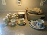 Snack sets and cups and saucers