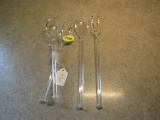 Crystal spoon and fork set