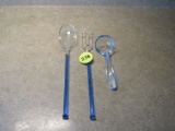 Blue glass utensils