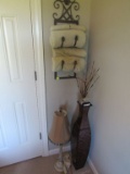Large vase and towel rack