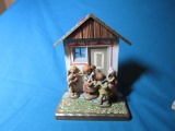 Hand carved figurines/ house