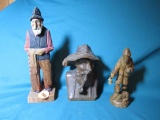 Wooden carved figurines