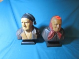 Hand carved busts