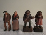 Carved wooden characters