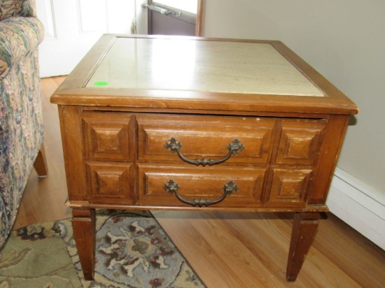 Marble top coffee table