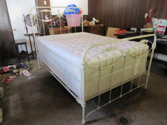 Wrought iron frame and bed