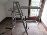 Garment rack and ladder