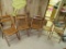 5 pc wooden folding chairs