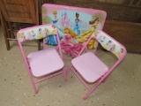 Princess children's table and chairs