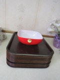 Pyrex dish and trays