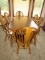 Large wooden table and chairs