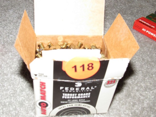 Box of target performance 22 long rifle