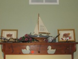 Decorative shelves and contents