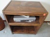 Stand and DVD and VCR player