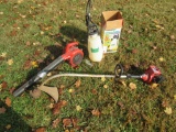 Weed eater, leaf blower, and sprayer