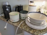 Small crock pots and other pieces