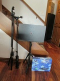 Music stand and microphone system
