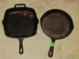 Cast iron skillet and grill