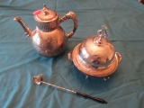 Coffee pot and domed bowl