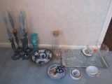 Candlesticks and other items