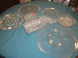 Clear glass trays