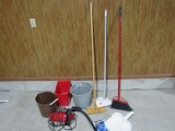 Brooms, buckets and vac
