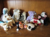 Assorted stuffed animals