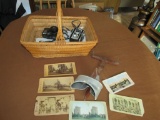 Vintage cameras and stereoscope