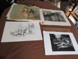 Assorted prints, lithographs and more