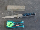 Knife stone and all-in-one tool