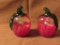 2 pc apple shaped paperweights