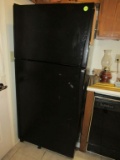 Amana black refrigerator