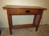 Wooden entry table