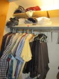 Contents of half a closet