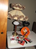 Lamp and office supplies