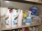 Shampoo, paper towels and q tips