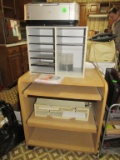 Canon printer with shelving