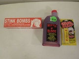 Bottle blood, stink bombs and more