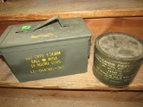 Ammunition can and grease