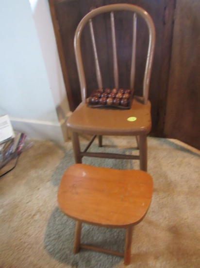 Kids chair, foot stool, and more