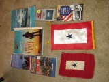 War books and flags