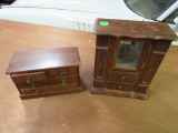 Tall jewelry box and contents