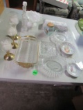 Candle holders and dishes