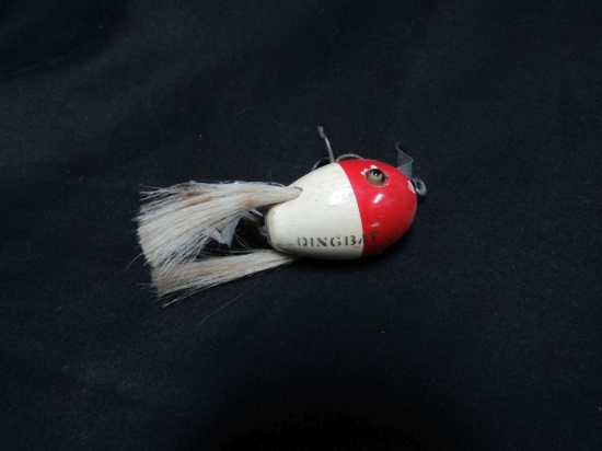 Vintage Creek Chub Red Head White Baby Jointed Pikie Lure For Sale