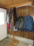 Coats and coat rack