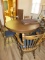 Pedestal table with chairs
